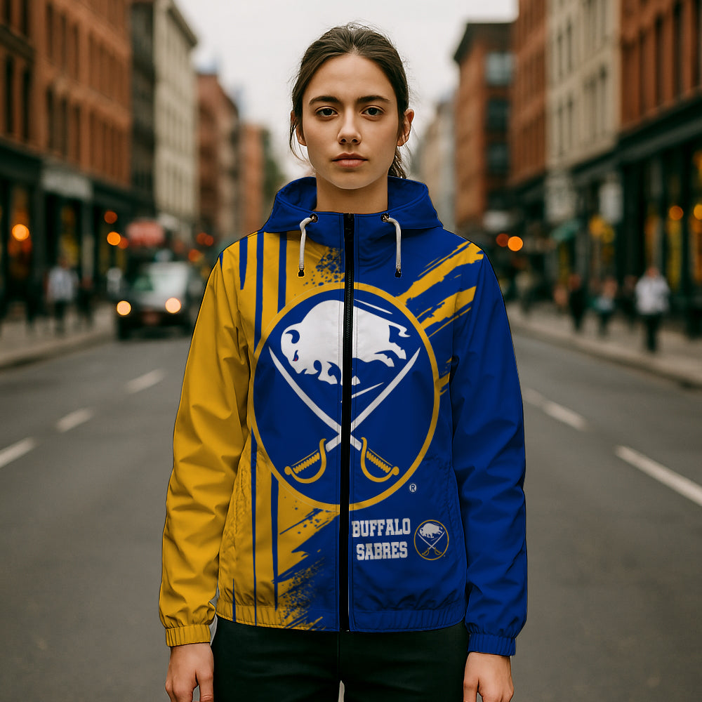 LIMITED EDITION - NEW CUSTOMIZED NHL28 BFS BUFFALO SABRES WINDBREAKER JACKET