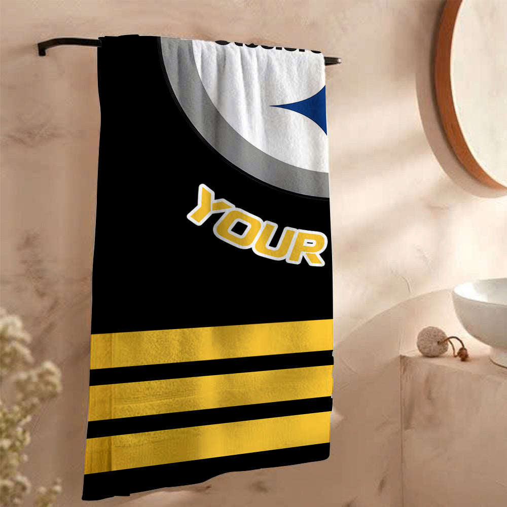 LIMITED EDITION - NEW CUSTOMIZED NFL14 PSB PITTSBURGH STEELERS BEACH & BATH TOWEL