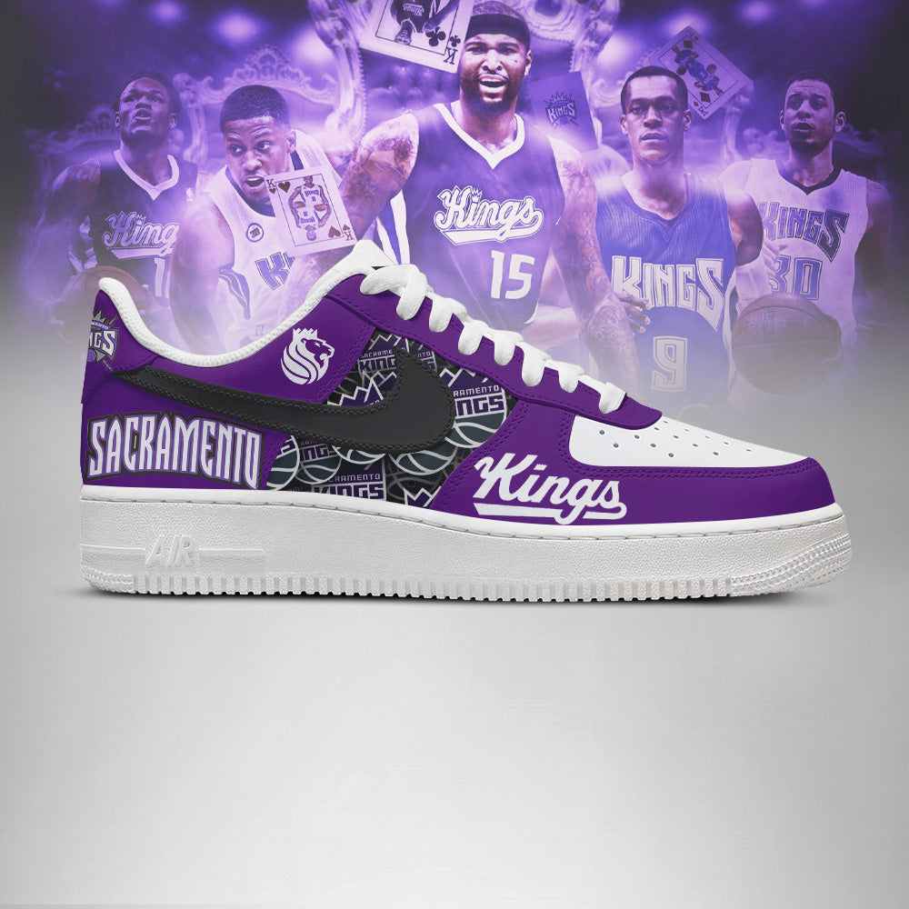 LIMITED EDITION - NEW CUSTOMIZED NBA16 SC KINGS AF1 SHOES