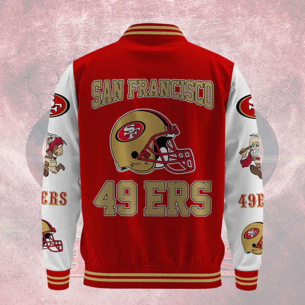 LIMITED EDITION - NEW CUSTOMIZED NFL11 SF49 SAN FRANCISCO 49ERS BASEBALL JACKET