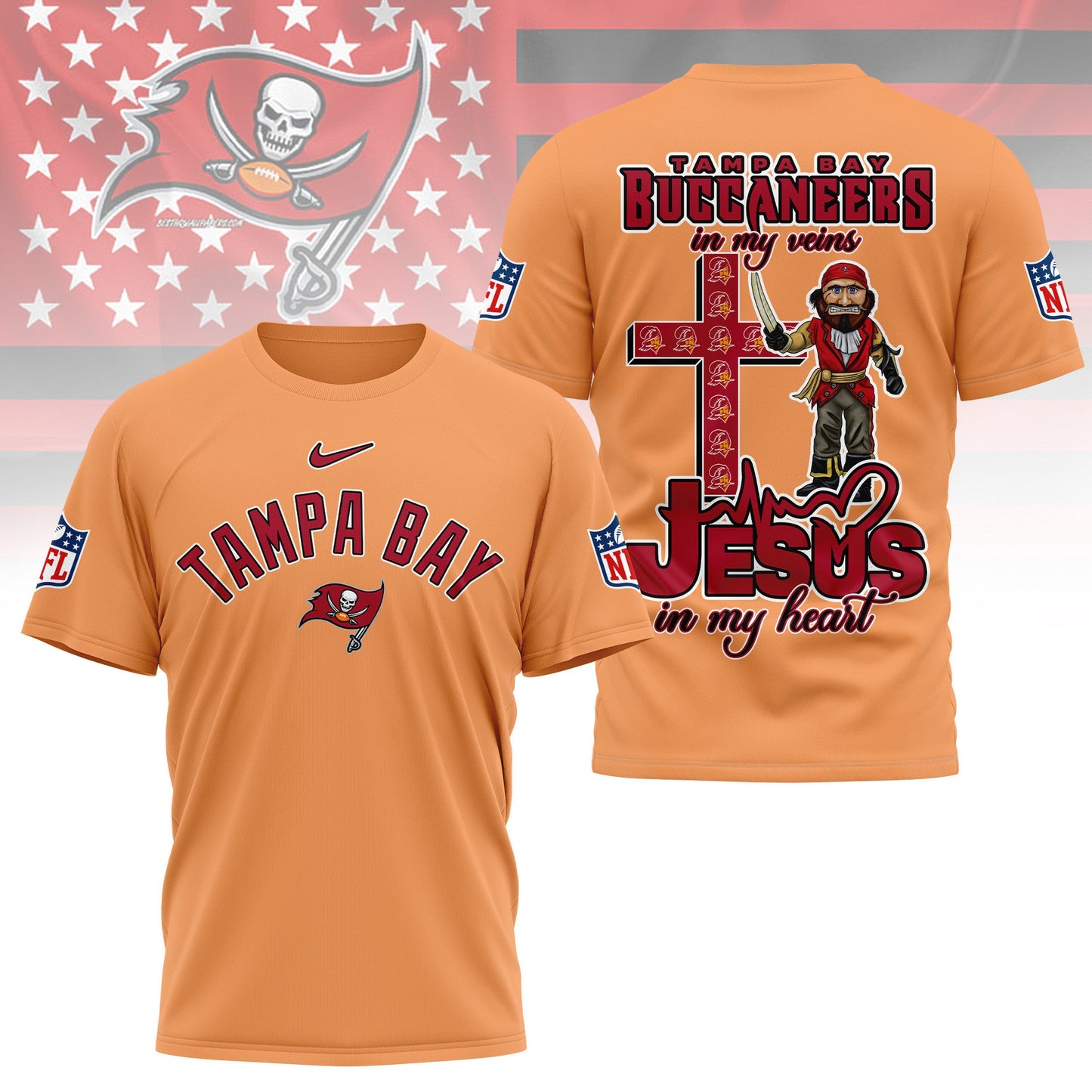 LIMITED EDITION - NEW CUSTOMIZED NFL10 TBB TAMPA BAY BUCCANEERS T-SHIRT | MULTIPLE COLORS AVAILABLE