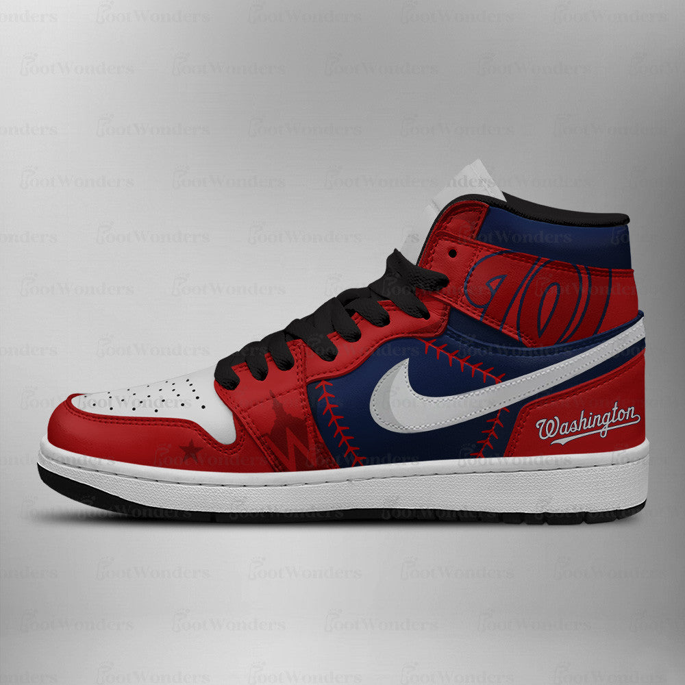 LIMITED EDITION - NEW CUSTOMIZED MLB28 WA NATIONALS AIR JORDAN SNEAKERS