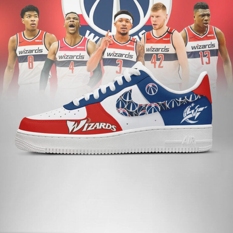LIMITED EDITION - NEW CUSTOMIZED NBA28 WA WIZARDS AF1 SHOES