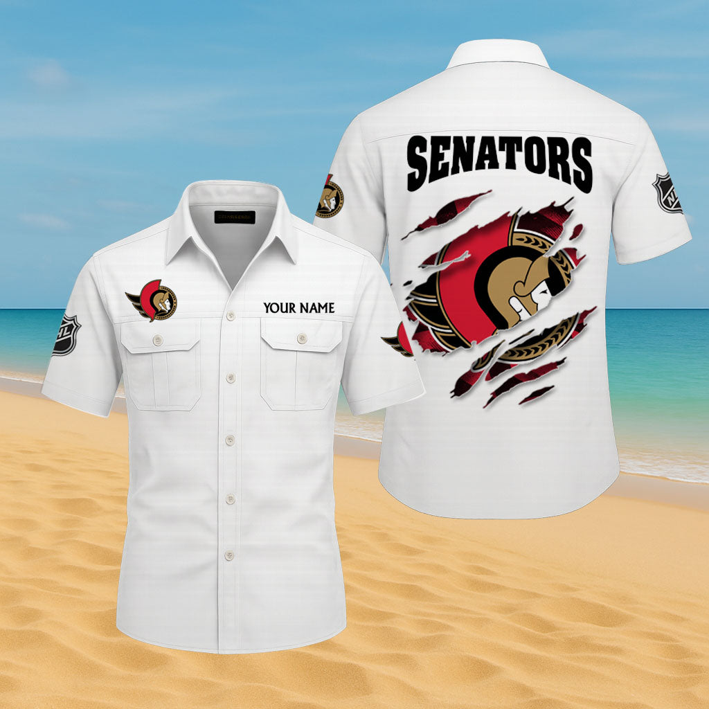 LIMITED EDITION - NEW CUSTOMIZED NHL29 OSN OTTAWA SENATORS CARGO SHIRT