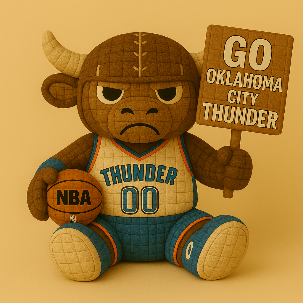 Limited Edition - NBA 01 OCT Oklahoma City Thunder Handmade Crochet