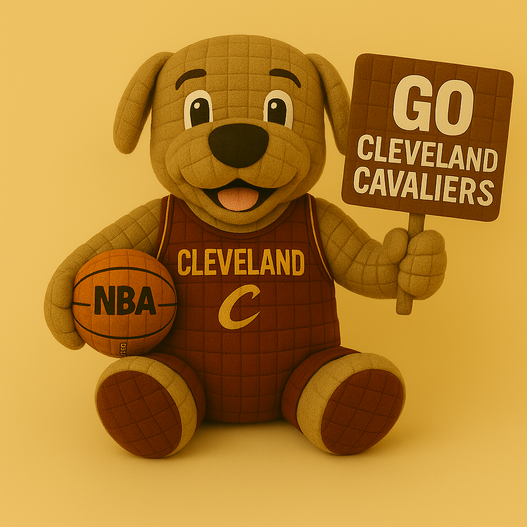 Limited Edition - NBA 02 CC Cleveland Cavaliers Handmade Crochet