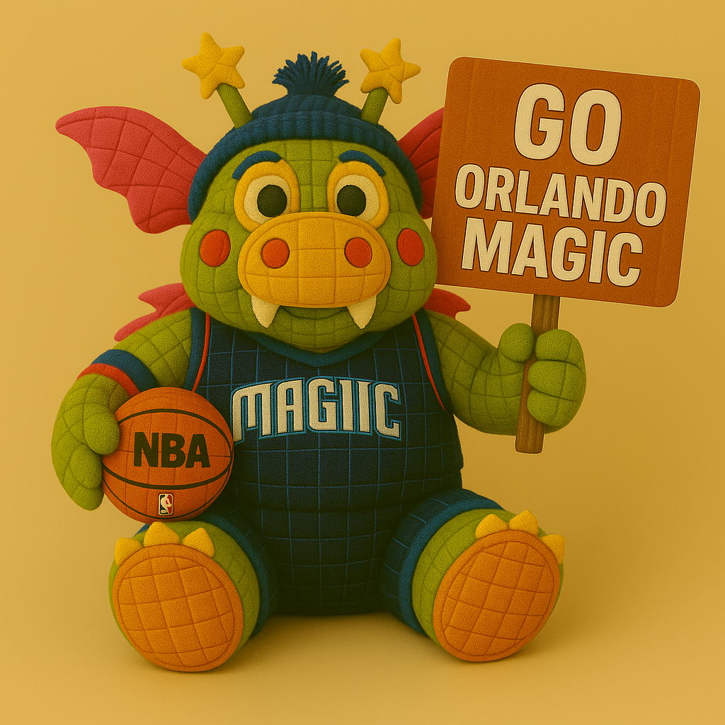 Limited Edition - NBA 15 OM Orlando Magic Handmade Crochet