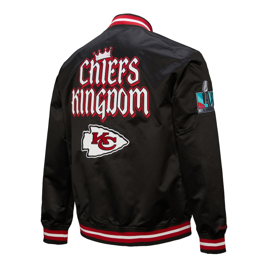 LIMITED EDITION - NEW PREMIUM NFL01 KCC KANSAS CITY CHIEFS SATIN VARSITY JACKET