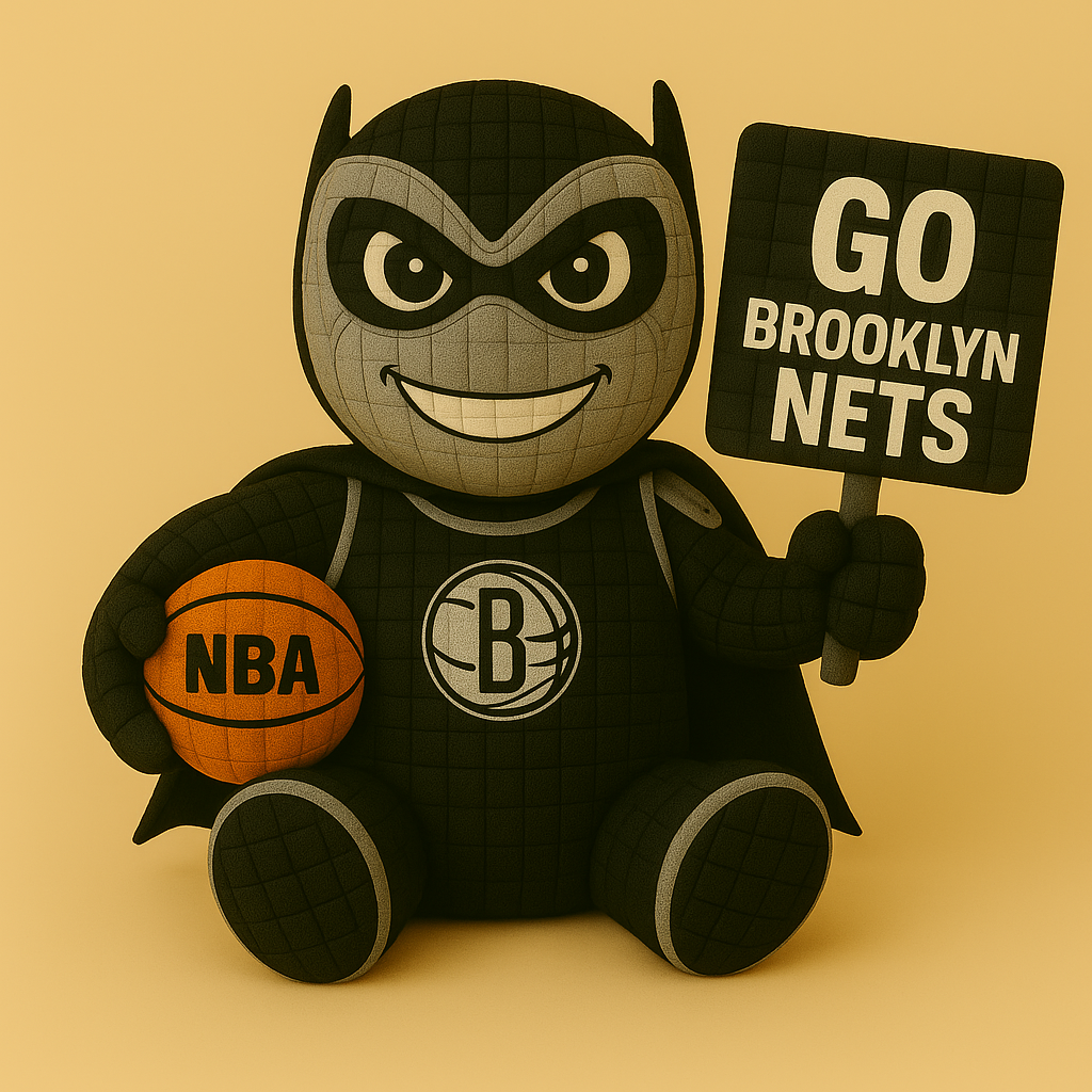 Limited Edition - NBA 25 BN Brooklyn Nets Handmade Crochet
