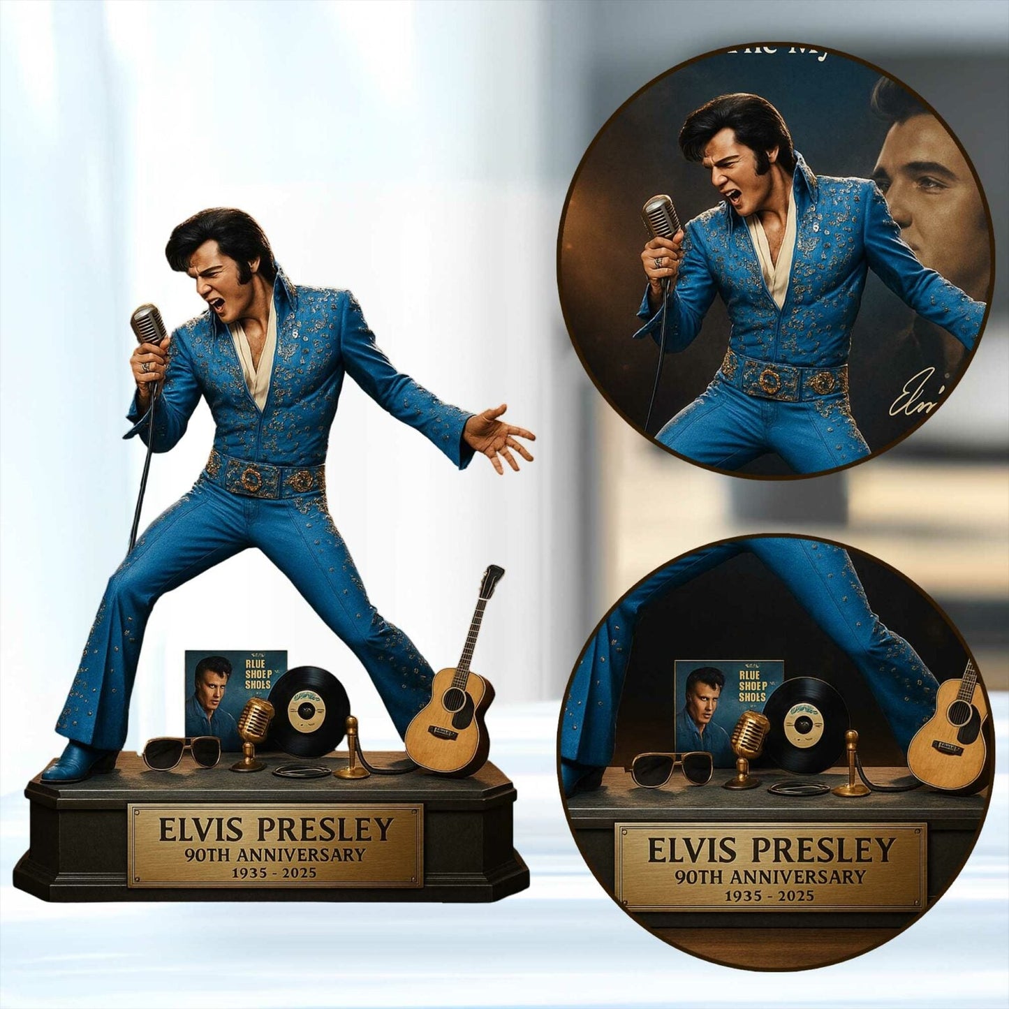 LIMITED EDITION – New Elvis Presley Acrylic Block ELVIS240925DH03