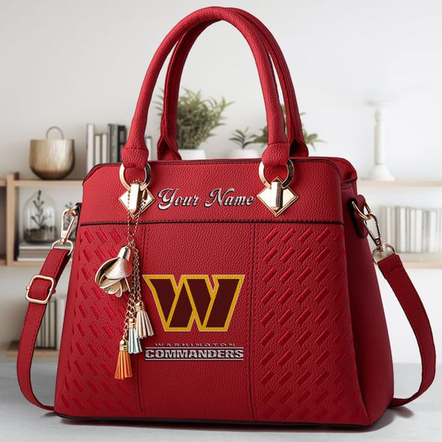 LIMITED EDITION - NEW CUSTOMIZED NFL12 WTC WASHINGTON COMMANDERS LUXURY HANDBAG IN MULTIPLE COLORS