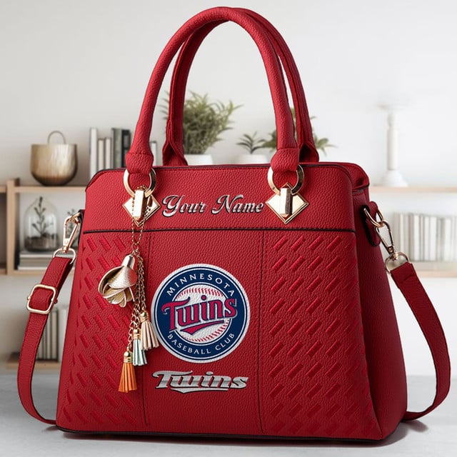 LIMITED EDITION - NEW CUSTOMIZED MLB22 MTS MINNESOTA TWINS WOMEN'S HANDBAGS MULTICOLOR