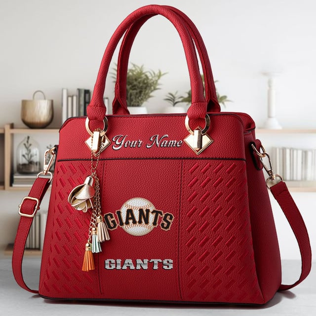 LIMITED EDITION - NEW CUSTOMIZED MLB06 SFG SAN FRANCISCO GIANTS WOMEN'S HANDBAGS MULTICOLOR
