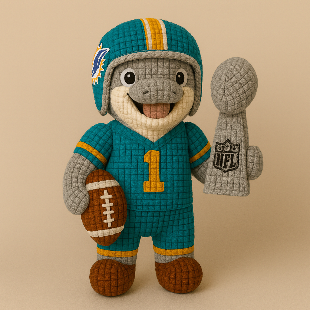 LIMITED EDITION - NEW PREMIUM NFL19 MDP MIAMI DOLPHINS HANDMADE CROCHET