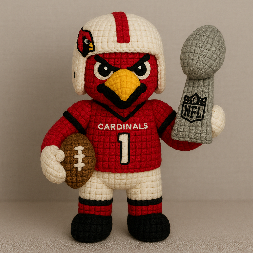 LIMITED EDITION - NEW PREMIUM NFL20 ARC ARIZONA CARDINALS HANDMADE CROCHET