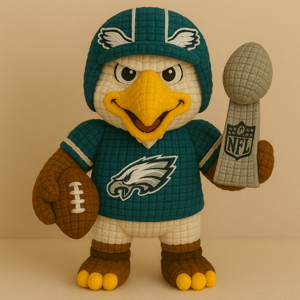 LIMITED EDITION - NEW PREMIUM NFL02 PLDE PHILADELPHIA EAGLES HANDMADE CROCHET