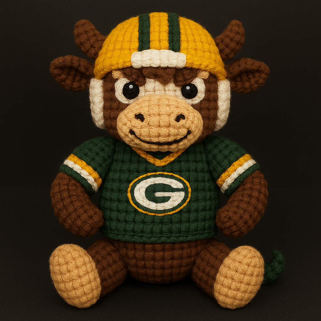 LIMITED EDITION - NEW PREMIUM NFL08 GBP GREEN BAY PACKERS HANDMADE CROCHET