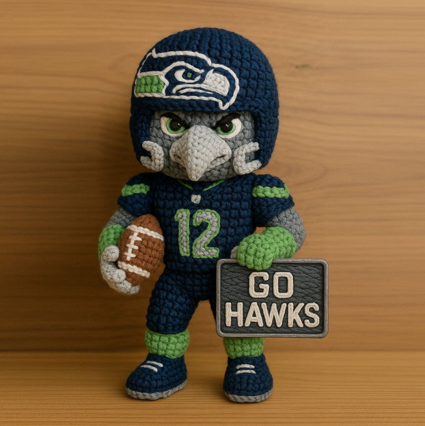 LIMITED EDITION - NEW PREMIUM NFL06 SSH SEATTLE SEAHAWKS HANDMADE CROCHET