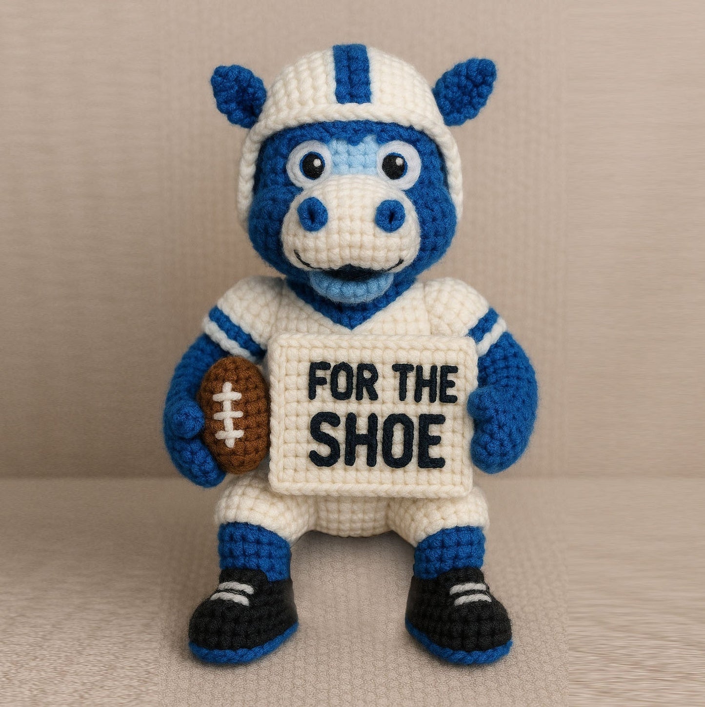 LIMITED EDITION - NEW PREMIUM NFL17 IDC INDIANAPOLIS COLTS HANDMADE CROCHET
