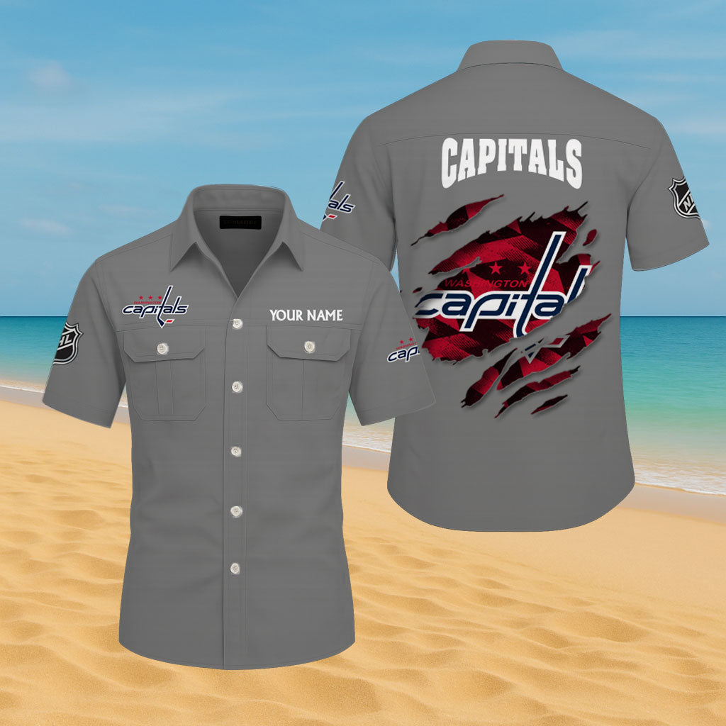 LIMITED EDITION - NEW CUSTOMIZED NHL10 WCP WASHINGTON CAPITALS CARGO SHIRT