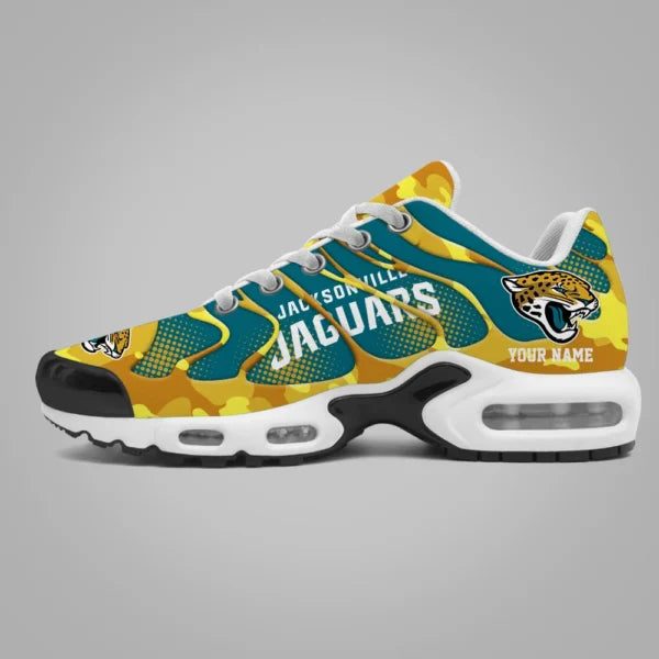 LIMITED EDITION - NEW CUSTOMIZED NFL30 JSJ JACKSONVILLE JAGUARS UNISEX AIR MAX PLUS SNEAKERS