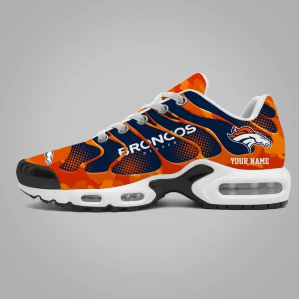 LIMITED EDITION - NEW CUSTOMIZED NFL13 DVB DENVER BRONCOS UNISEX AIR MAX PLUS SNEAKERS