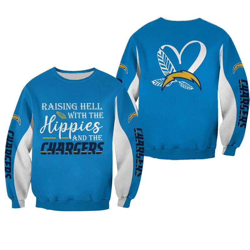 LIMITED EDITION - NEW CUSTOMIZED NFL09 LAC LOS ANGELES CHARGERS HOODIE, ZIP HOODIE, SWEATSHIRT