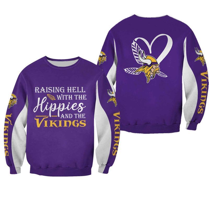 LIMITED EDITION - NEW CUSTOMIZED NFL05 MVK MINNESOTA VIKINGS HOODIE, ZIP HOODIE, SWEATSHIRT