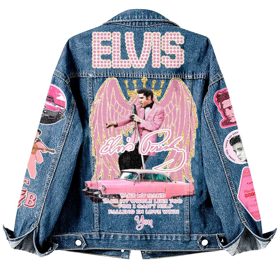 New Premium Elvis Presley Unisex Denim Jacket - EVPLCAO136