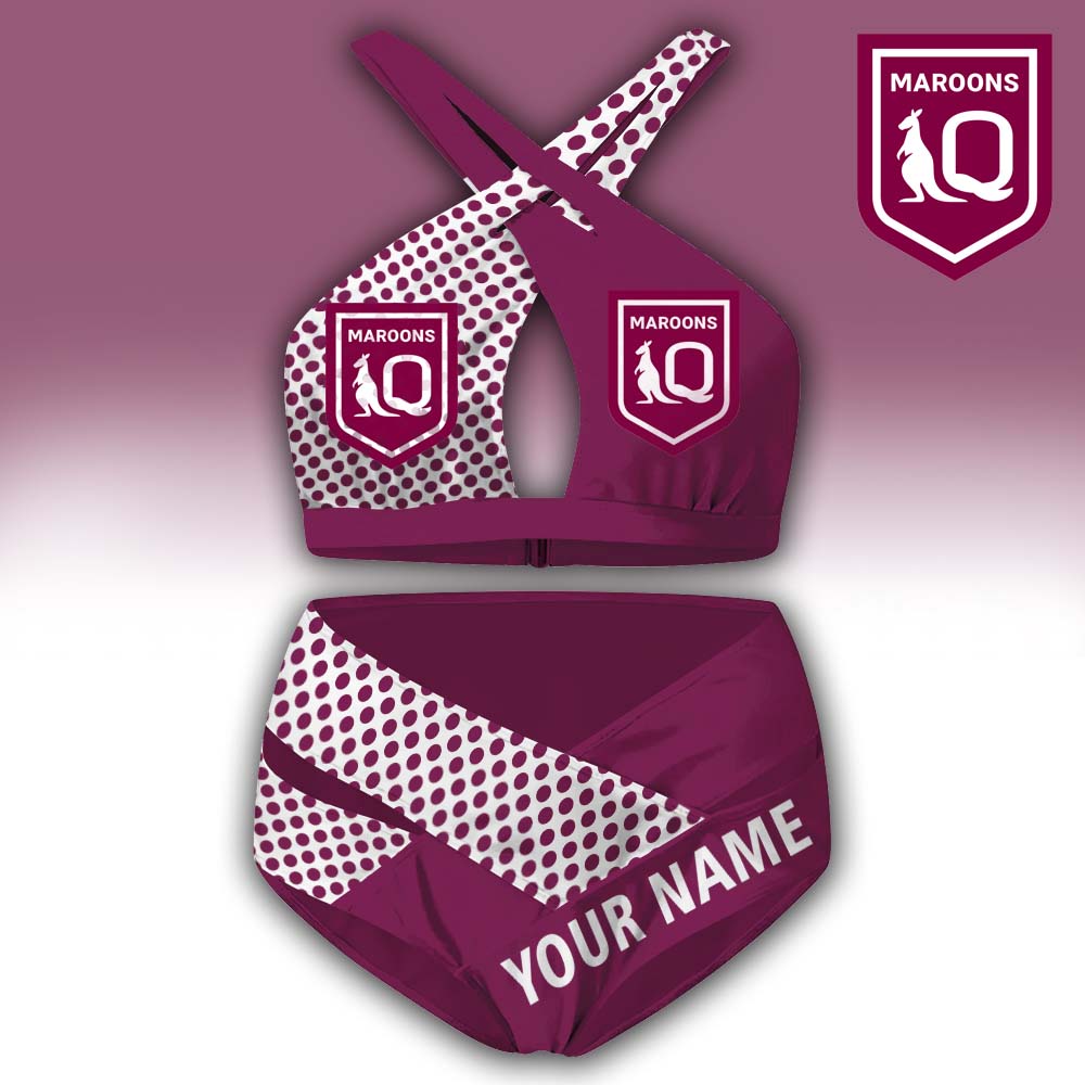 LIMITED EDITION - NEW 18 QSM PERSONALIZED WOMEN'S CROSS SWIMSUIT UNDERWEAR PERFECT GIFT FOR FANS