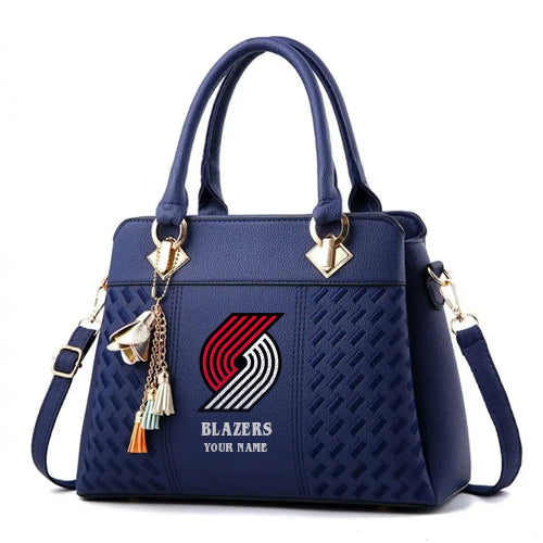 LIMITED EDITION - NEW CUSTOMIZED NBA22 PT PORTLAND TRAIL BLAZERS WOMEN'S HANDBAGS MULTICOLOR
