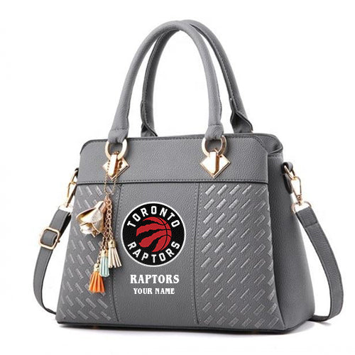 LIMITED EDITION - NEW CUSTOMIZED NBA24 TR TORONTO RAPTORS WOMEN'S HANDBAGS MULTICOLOR
