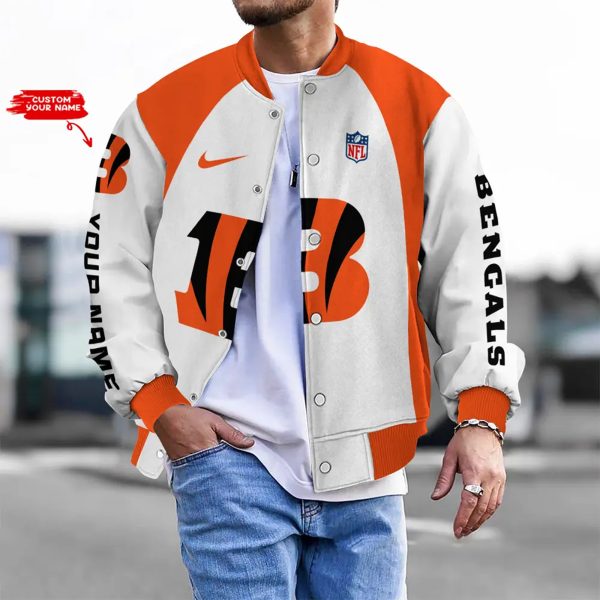 LIMITED EDITION - NEW CUSTOMIZED NFL16 CCB CINCINNATI BENGALS BASEBALL JACKET