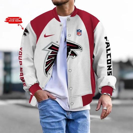 LIMITED EDITION - NEW CUSTOMIZED NFL18 ATF ATLANTA FALCONS BASEBALL JACKET