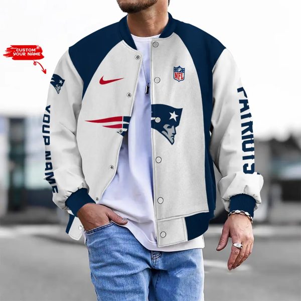 LIMITED EDITION - NEW CUSTOMIZED NFL27 NEP NEW ENGLAND PATRIOTS BASEBALL JACKET