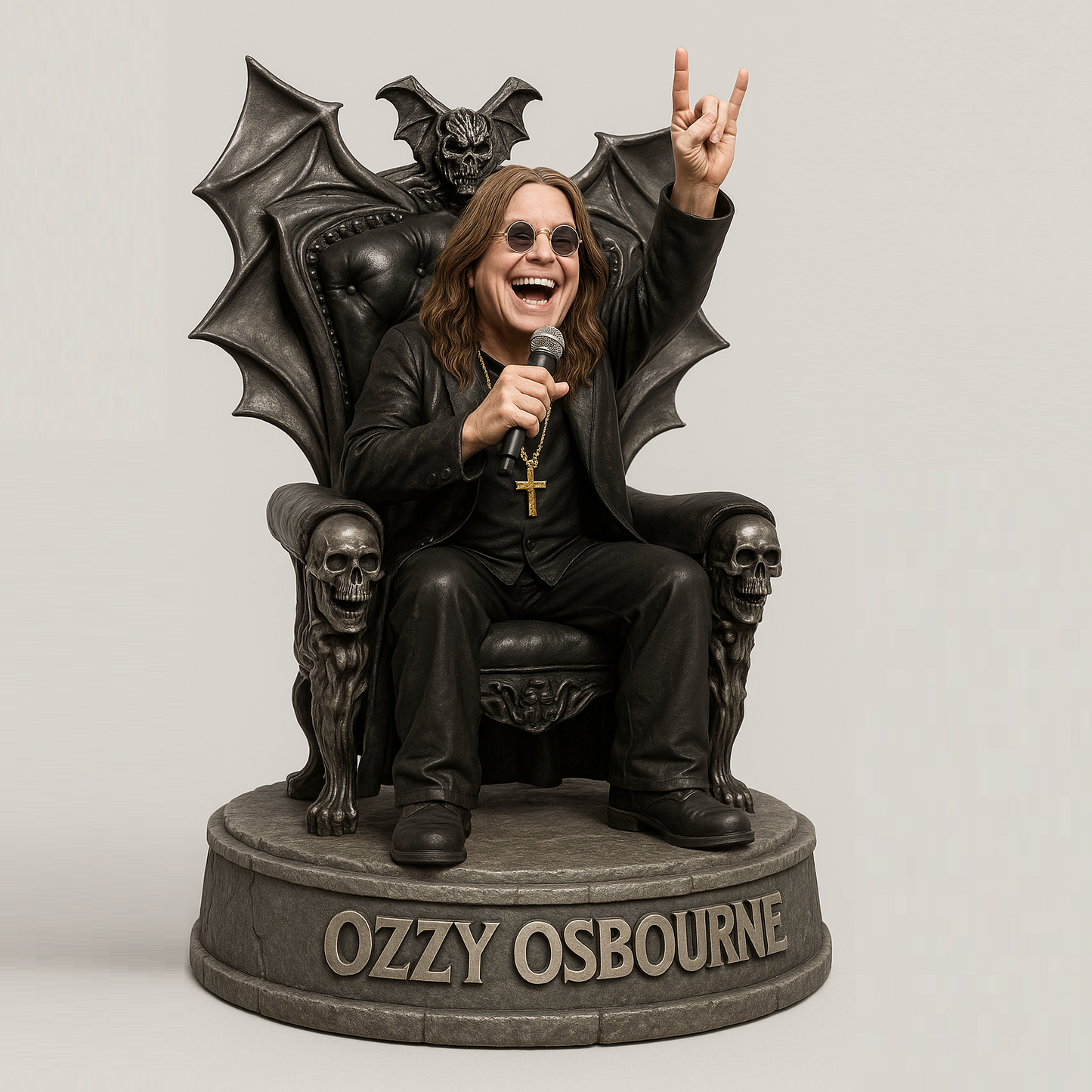 LIMITED EDITION -NEW PREMIUM OZZY OSBOURNE ACRYLIC BLOCK PLAQUE 01