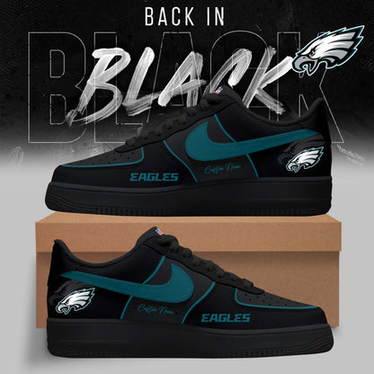 LIMITED EDITION - NEW CUSTOMIZED NFL02 PPE PHILADELPHIA EAGLES AF1 SNEAKERS