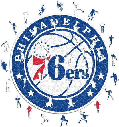 LIMITED EDITION - NEW CUSTOMIZED NBA26 P76 PHILADELPHIA 76ERS WOODEN PUZZLE
