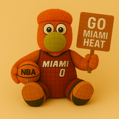 Limited Edition - NBA 20 MH Miami Heat Handmade Crochet