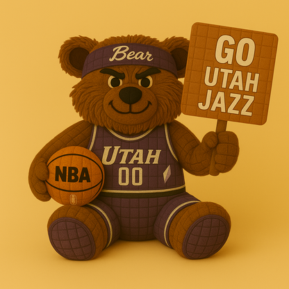 Limited Edition - NBA 29 UJ Utah Jazz Handmade Crochet