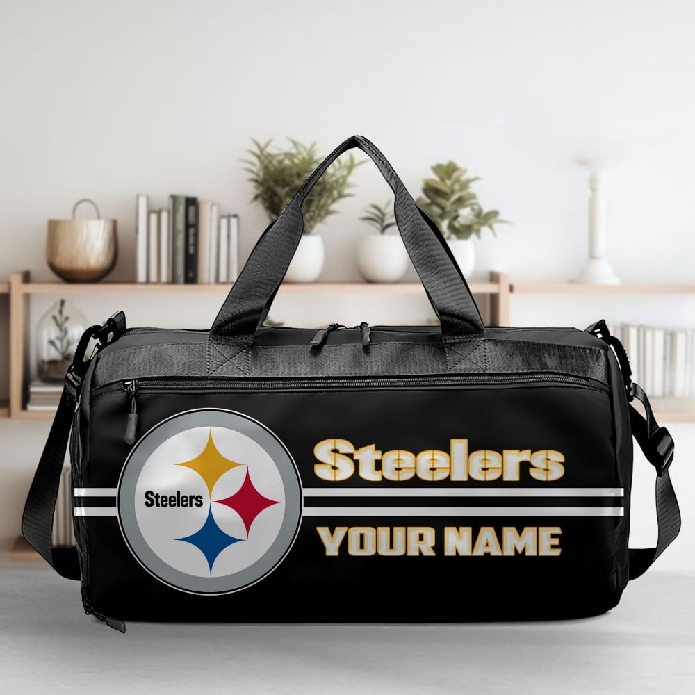 LIMITED EDITION - NEW CUSTOMIZED NFL14 PSB PITTSBURGH STEELERS SPORTS FITNESS BAG