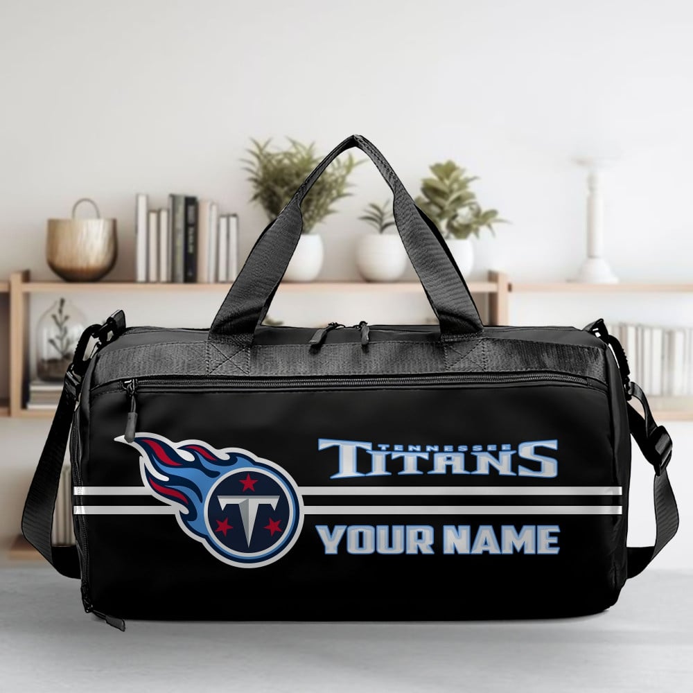 LIMITED EDITION - NEW CUSTOMIZED NFL31 TST TENNESSEE TITANS SPORTS FITNESS BAG