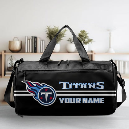 LIMITED EDITION - NEW CUSTOMIZED NFL31 TST TENNESSEE TITANS SPORTS FITNESS BAG