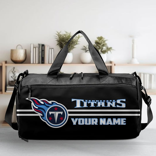 LIMITED EDITION - NEW CUSTOMIZED NFL31 TST TENNESSEE TITANS SPORTS FITNESS BAG
