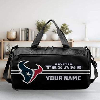 LIMITED EDITION - NEW CUSTOMIZED NFL15 HTT HOUSTON TEXANS SPORTS FITNESS BAG
