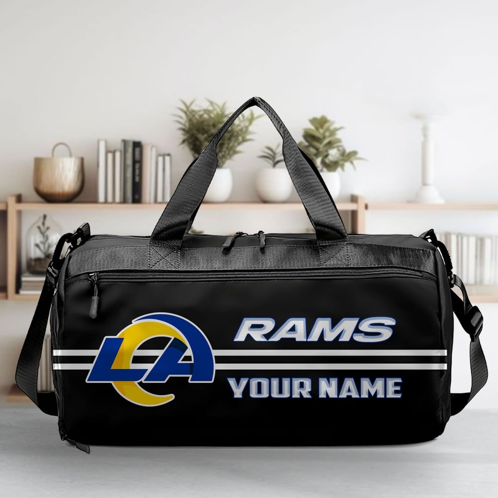 LIMITED EDITION - NEW CUSTOMIZED NFL22 LAR LOS ANGELES RAMS SPORTS FITNESS BAG