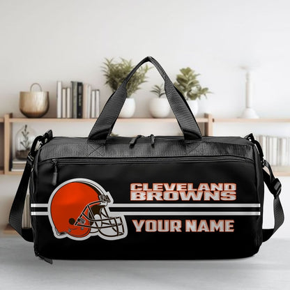 LIMITED EDITION - NEW CUSTOMIZED NFL29 CLB CLEVELAND BROWNS SPORTS FITNESS BAG