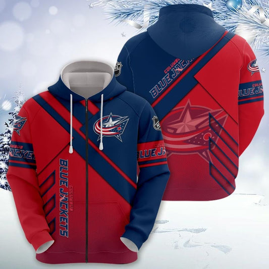 LIMITED EDITION - NEW CUSTOMIZED NHL18 CBJ COLUMBUS BLUE JACKETS UNISEX T-SHIRT, POLO, HOODIE & JACKETS