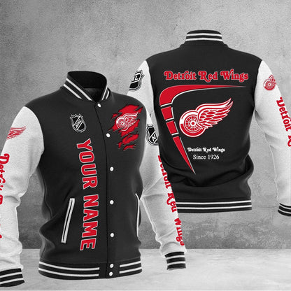 LIMITED EDITION - NEW PREMIUM NHL22 DRW DETROIT RED WINGS BASEBALL JACKET