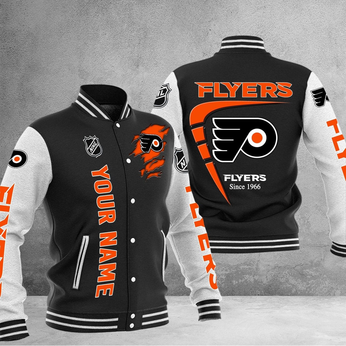 LIMITED EDITION - NEW PREMIUM NHL27 PPF PHILADELPHIA FLYERS BASEBALL JACKET